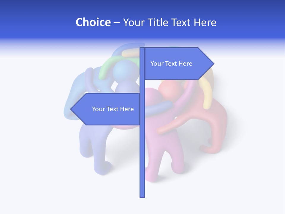 A Group Of Colorful People Hugging Each Other PowerPoint Template