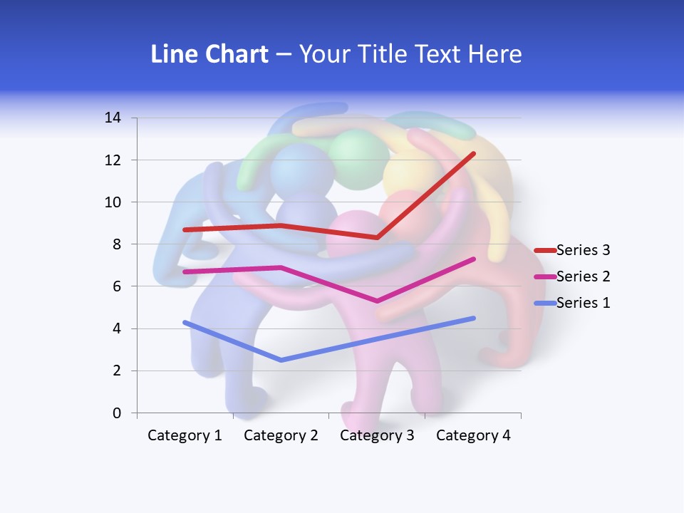 A Group Of Colorful People Hugging Each Other PowerPoint Template