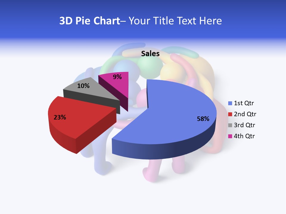 A Group Of Colorful People Hugging Each Other PowerPoint Template
