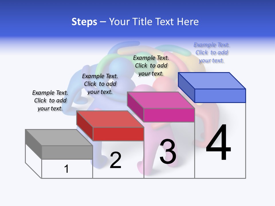 A Group Of Colorful People Hugging Each Other PowerPoint Template