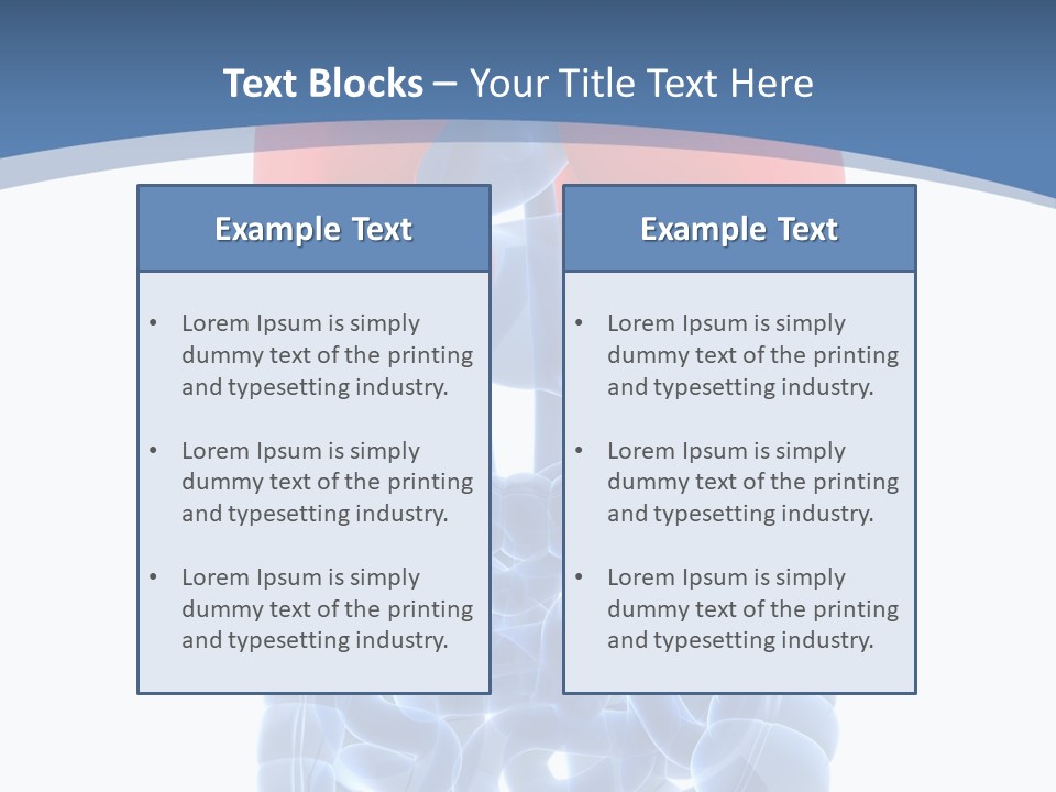 A Medical Powerpoint Presentation With A Diagram Of The Lungs PowerPoint Template