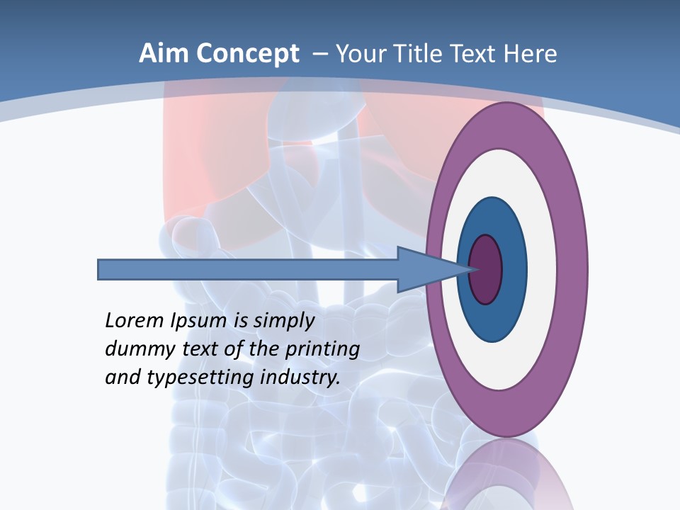 A Medical Powerpoint Presentation With A Diagram Of The Lungs PowerPoint Template