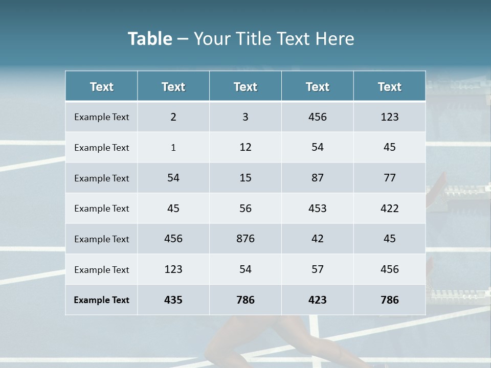 Athlete First Europe PowerPoint Template