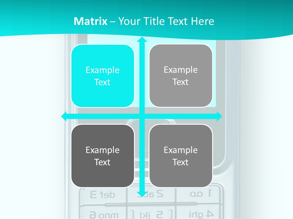A Cell Phone Sitting On Top Of A Table PowerPoint Template