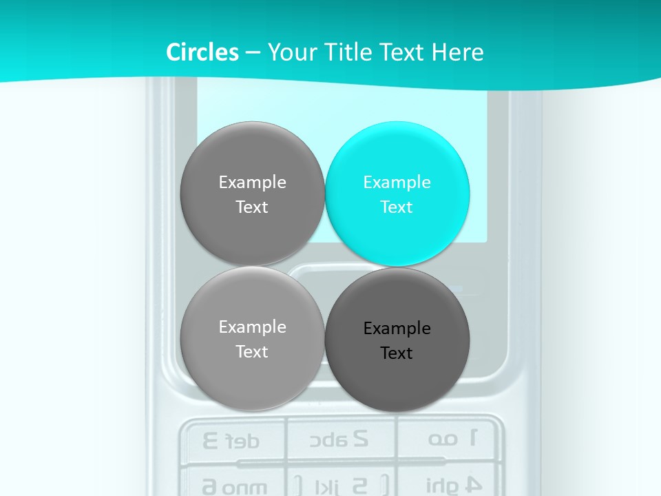 A Cell Phone Sitting On Top Of A Table PowerPoint Template