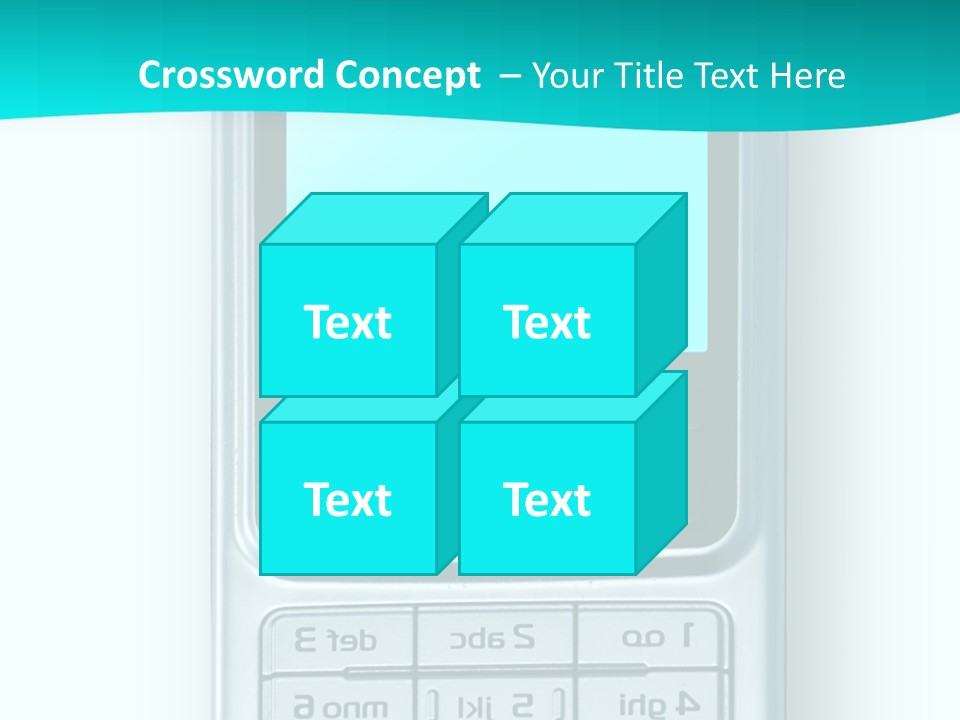 A Cell Phone Sitting On Top Of A Table PowerPoint Template