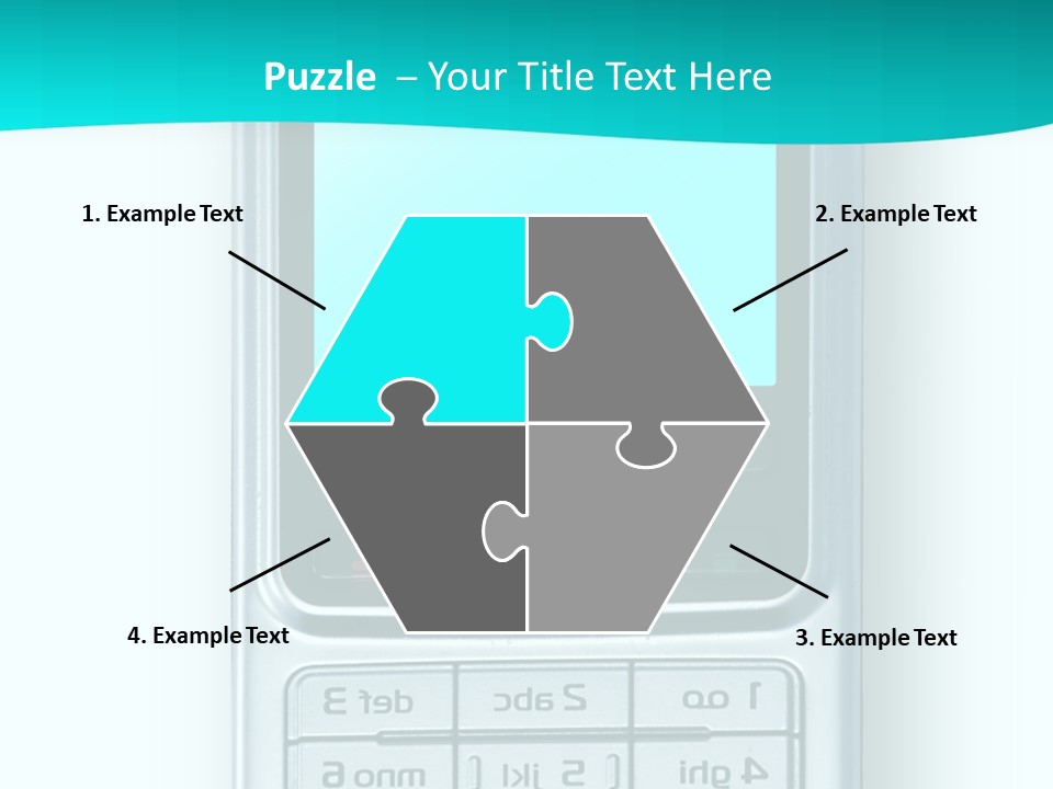 A Cell Phone Sitting On Top Of A Table PowerPoint Template