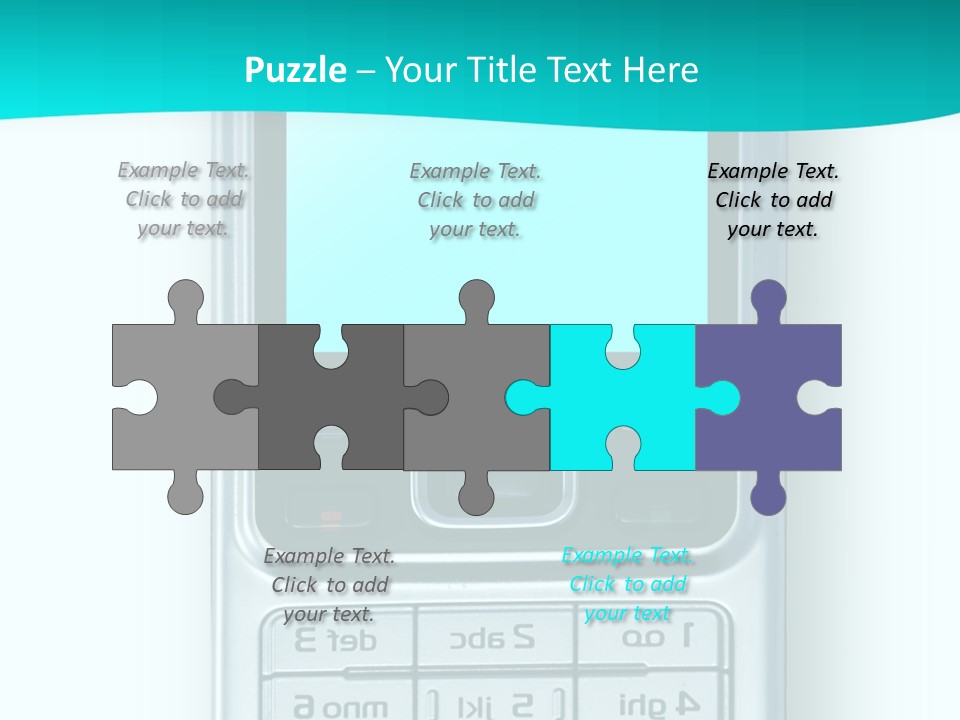 A Cell Phone Sitting On Top Of A Table PowerPoint Template