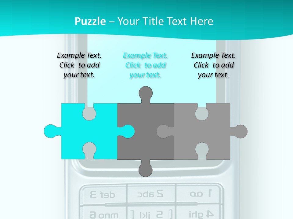 A Cell Phone Sitting On Top Of A Table PowerPoint Template