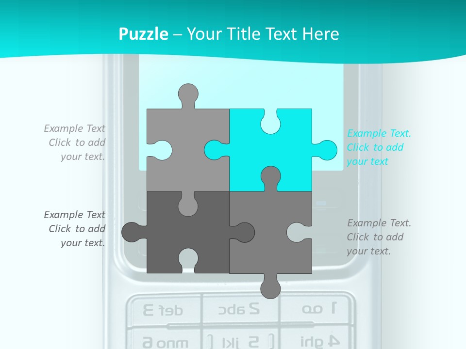 A Cell Phone Sitting On Top Of A Table PowerPoint Template