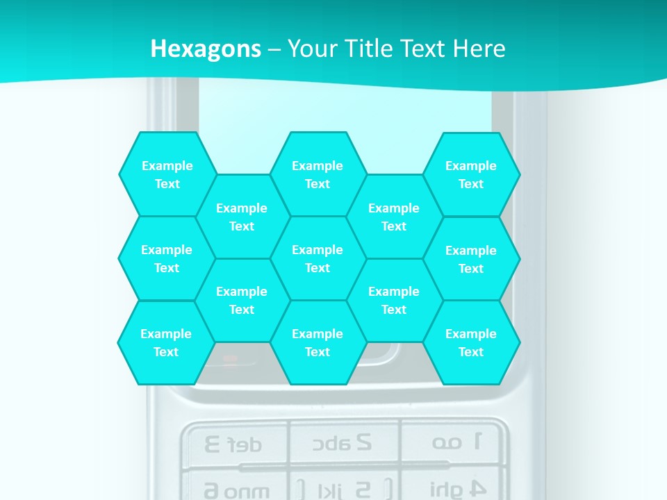 A Cell Phone Sitting On Top Of A Table PowerPoint Template