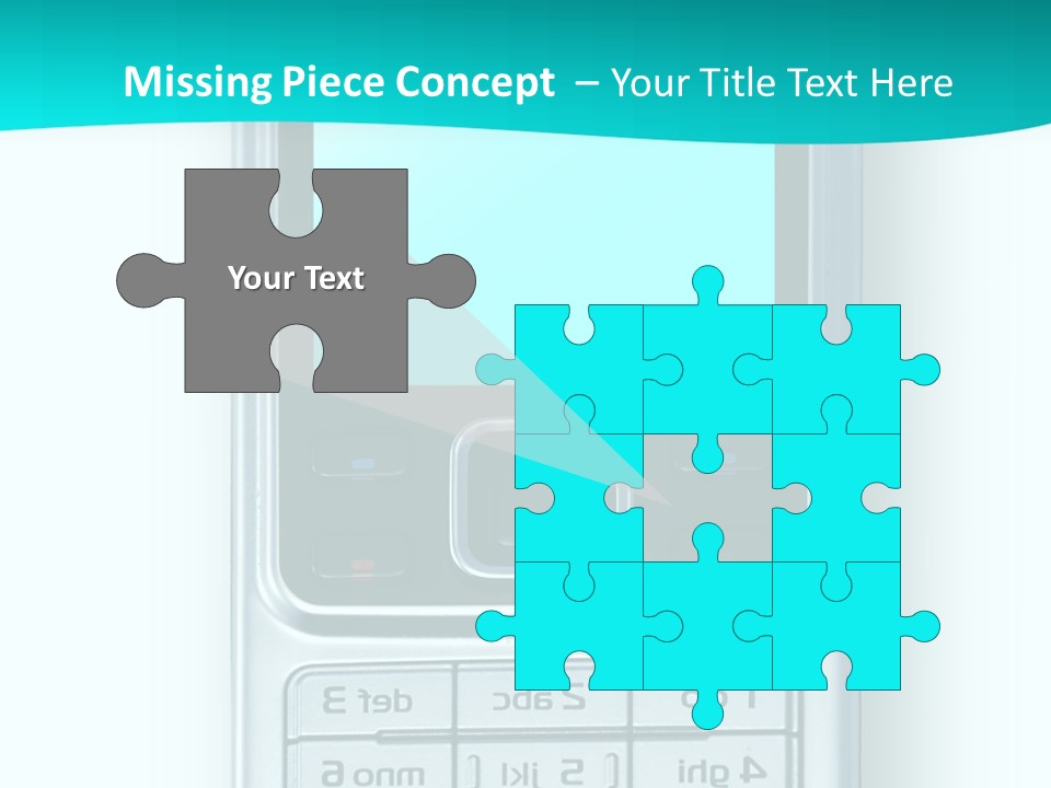 A Cell Phone Sitting On Top Of A Table PowerPoint Template