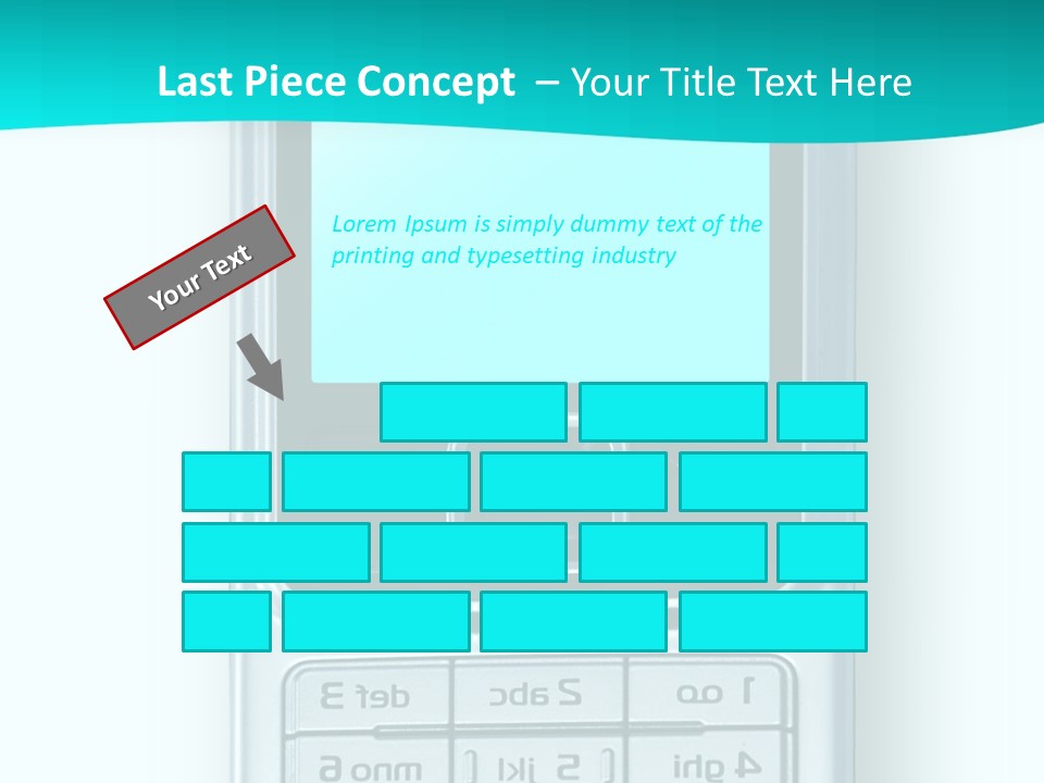 A Cell Phone Sitting On Top Of A Table PowerPoint Template