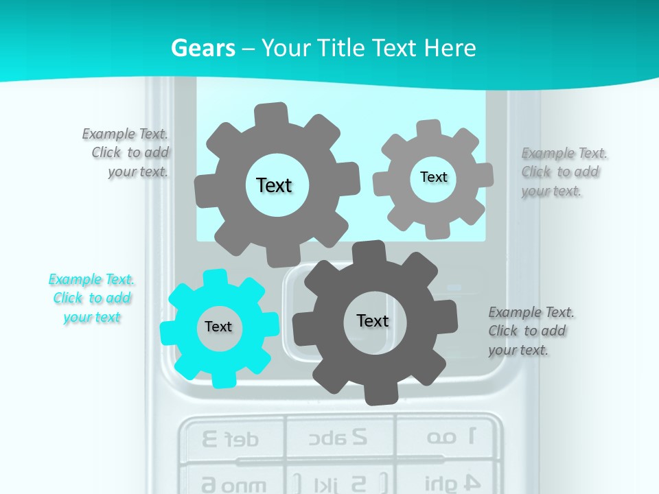 A Cell Phone Sitting On Top Of A Table PowerPoint Template
