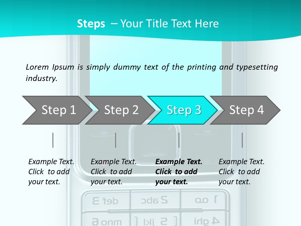 A Cell Phone Sitting On Top Of A Table PowerPoint Template