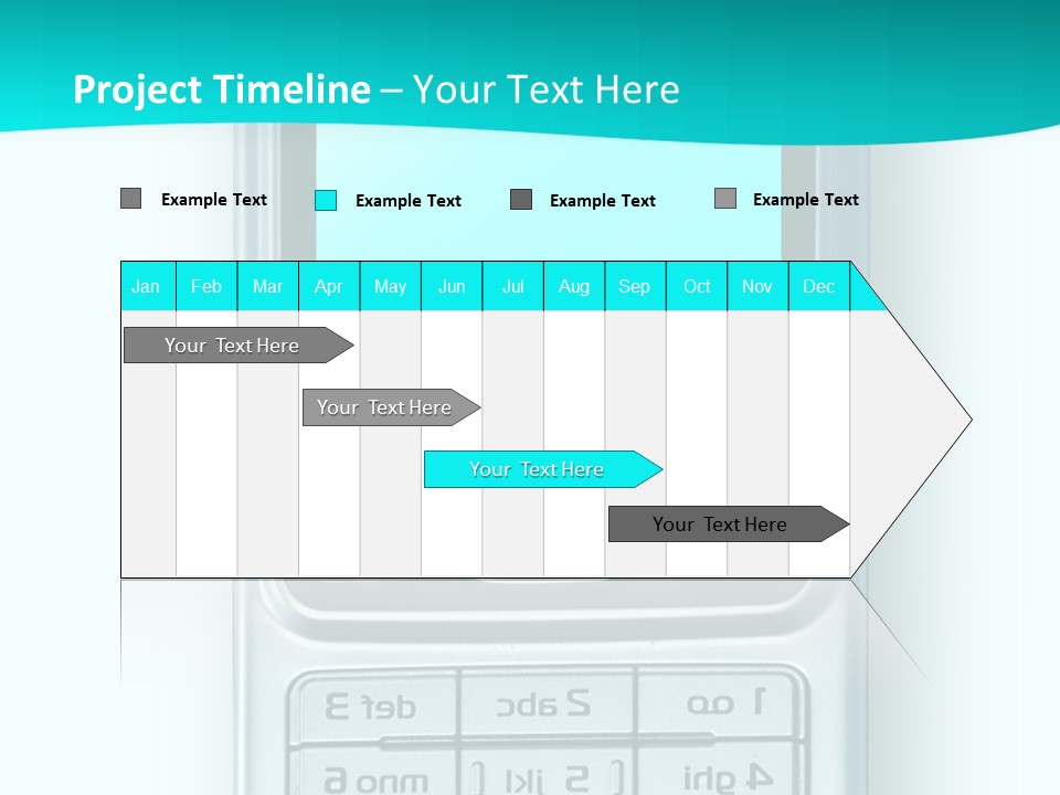 A Cell Phone Sitting On Top Of A Table PowerPoint Template