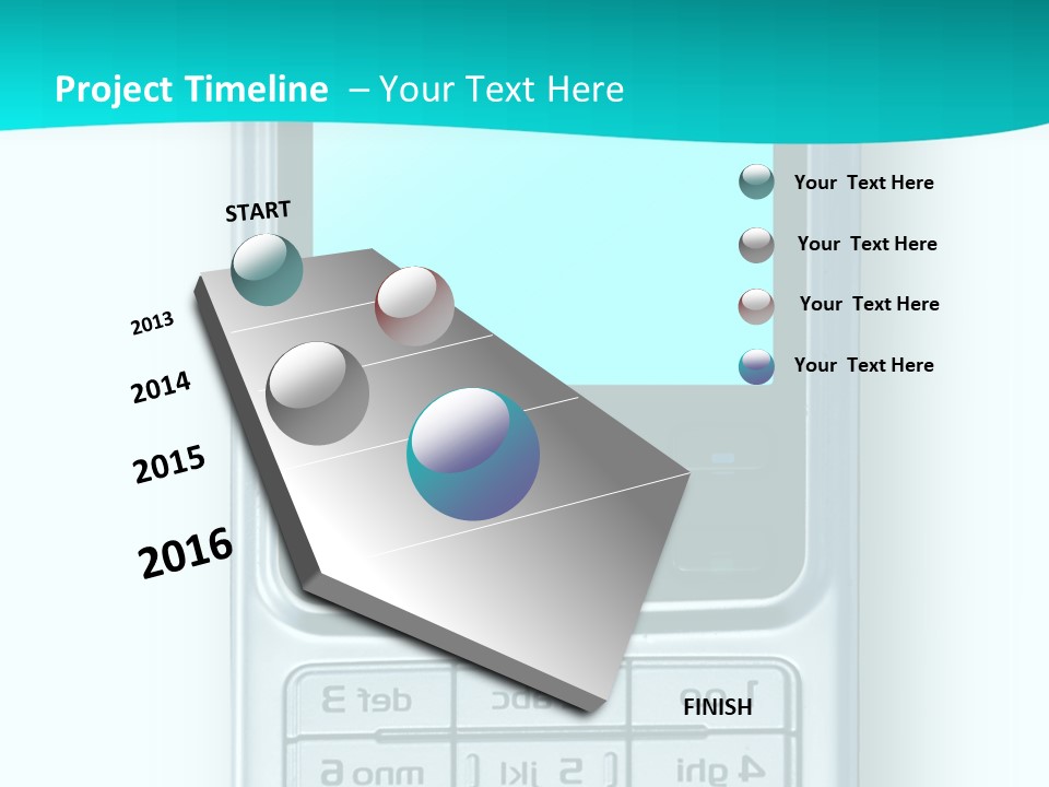 A Cell Phone Sitting On Top Of A Table PowerPoint Template