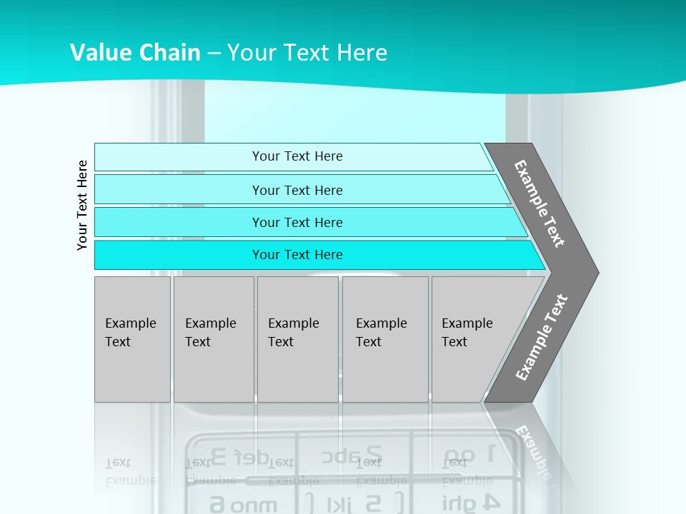 A Cell Phone Sitting On Top Of A Table PowerPoint Template