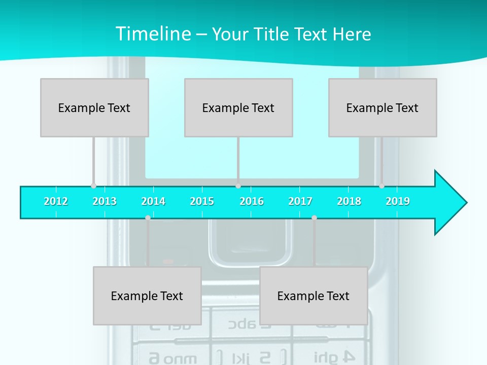 A Cell Phone Sitting On Top Of A Table PowerPoint Template