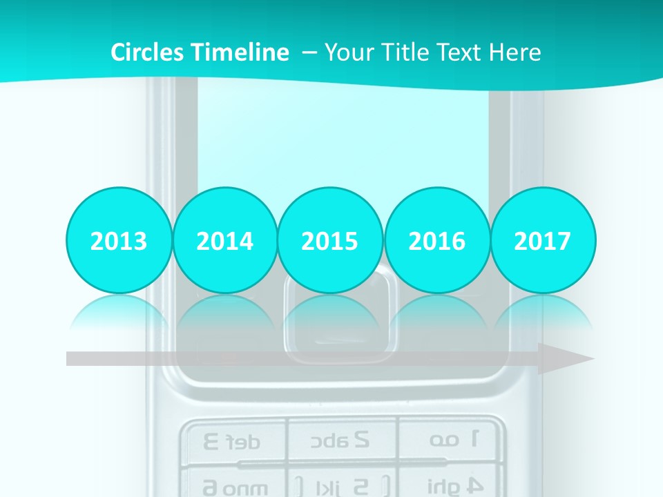 A Cell Phone Sitting On Top Of A Table PowerPoint Template