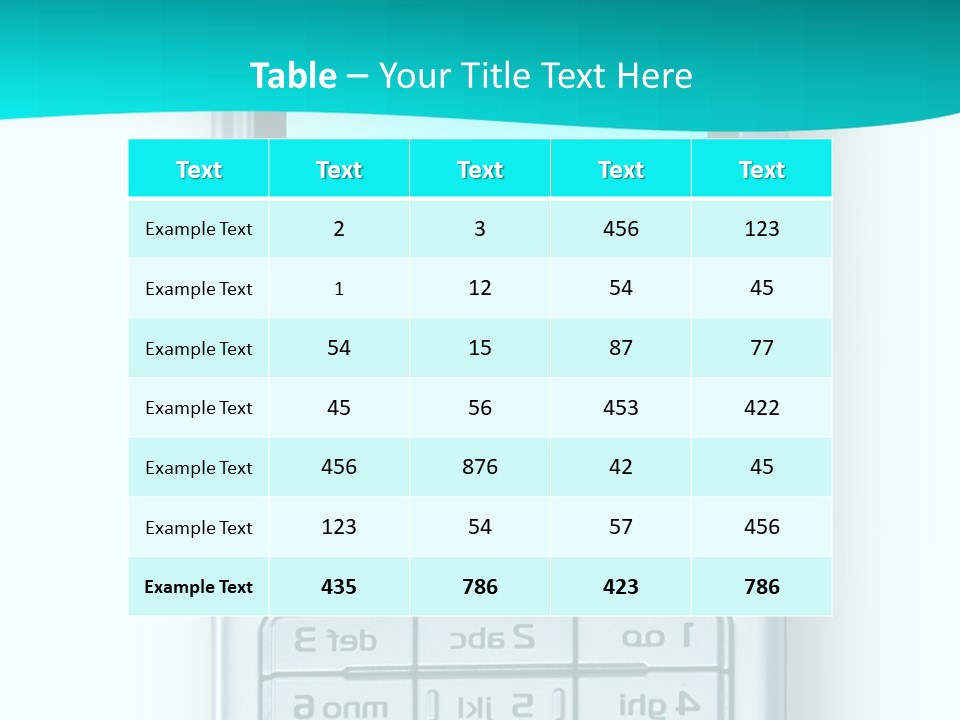 A Cell Phone Sitting On Top Of A Table PowerPoint Template
