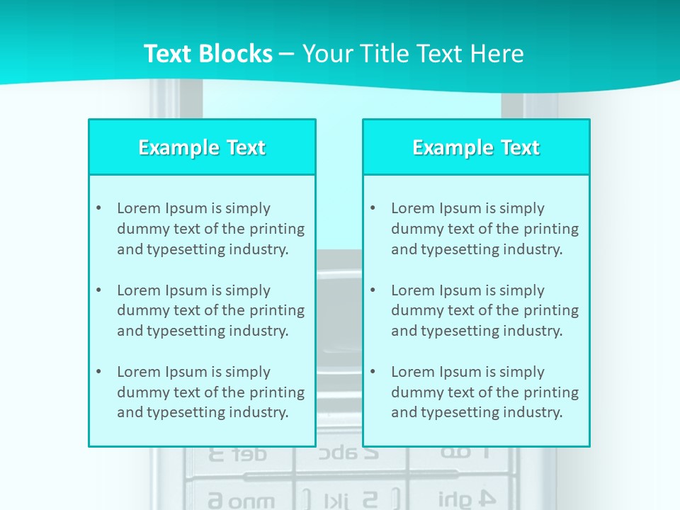 A Cell Phone Sitting On Top Of A Table PowerPoint Template