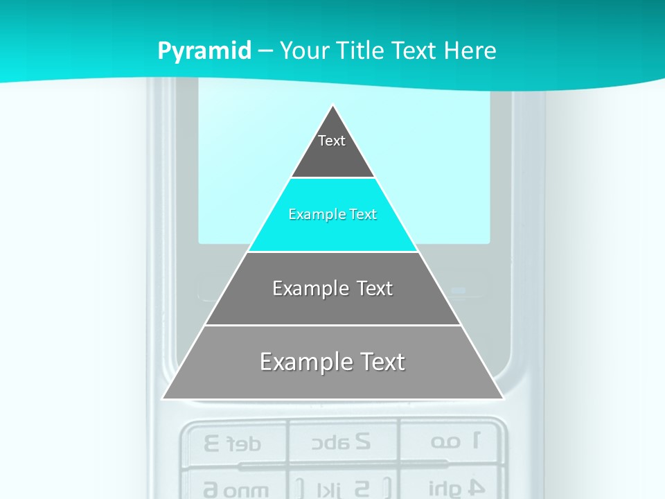 A Cell Phone Sitting On Top Of A Table PowerPoint Template