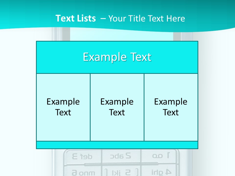 A Cell Phone Sitting On Top Of A Table PowerPoint Template