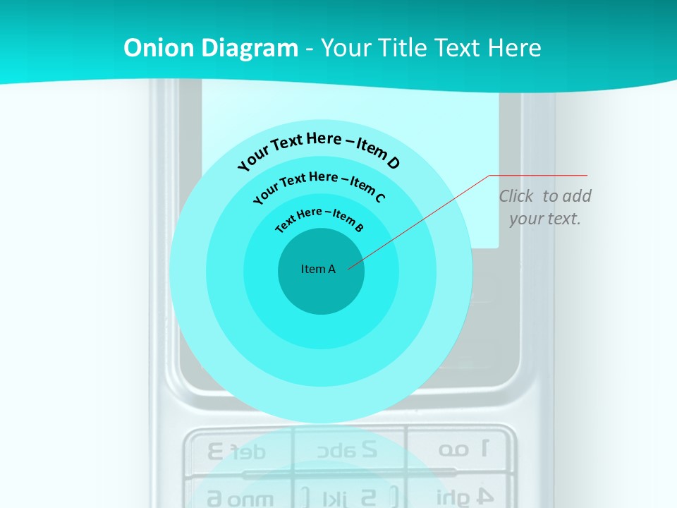 A Cell Phone Sitting On Top Of A Table PowerPoint Template