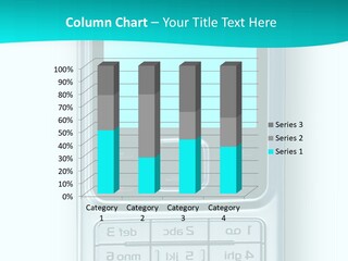 A Cell Phone Sitting On Top Of A Table PowerPoint Template