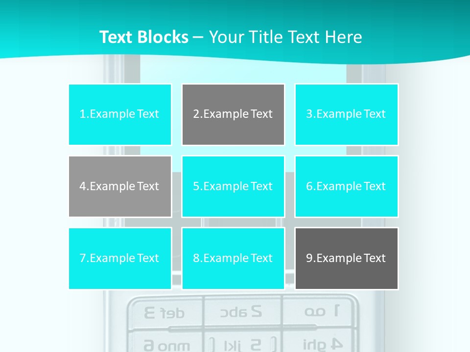 A Cell Phone Sitting On Top Of A Table PowerPoint Template
