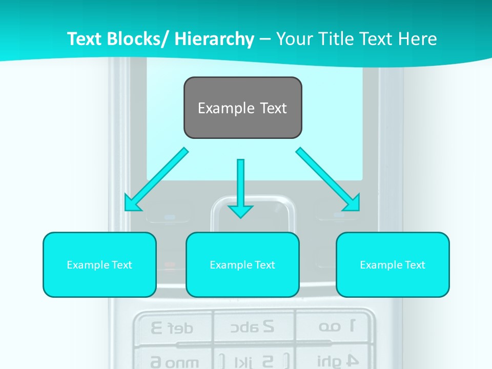 A Cell Phone Sitting On Top Of A Table PowerPoint Template