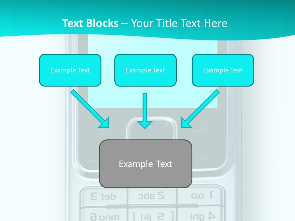 A Cell Phone Sitting On Top Of A Table PowerPoint Template