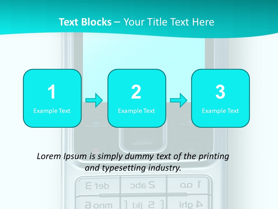 A Cell Phone Sitting On Top Of A Table PowerPoint Template