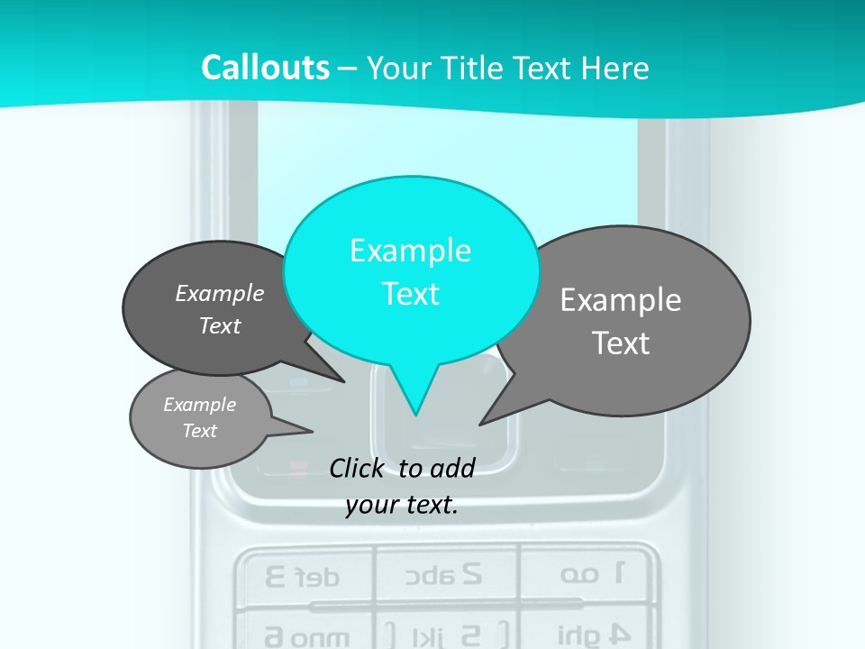 A Cell Phone Sitting On Top Of A Table PowerPoint Template