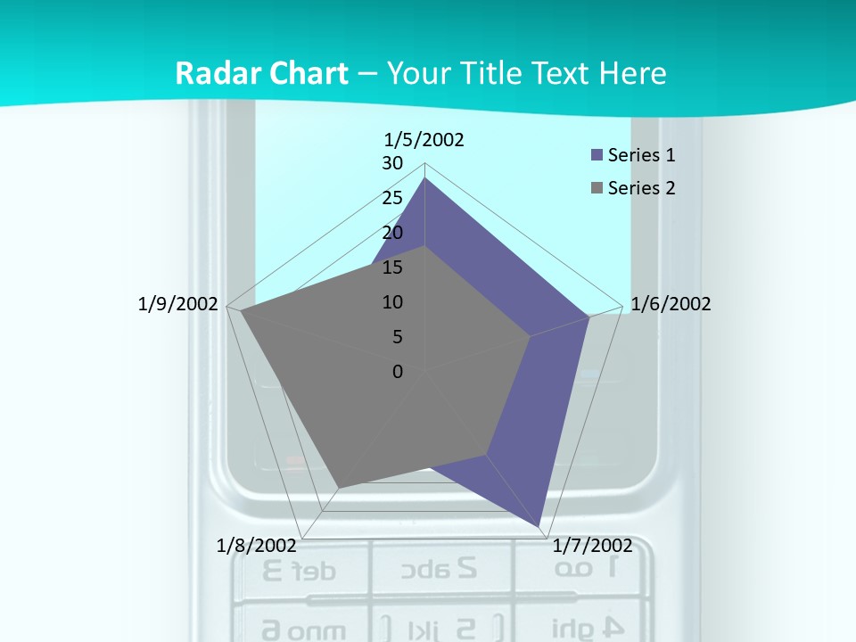 A Cell Phone Sitting On Top Of A Table PowerPoint Template