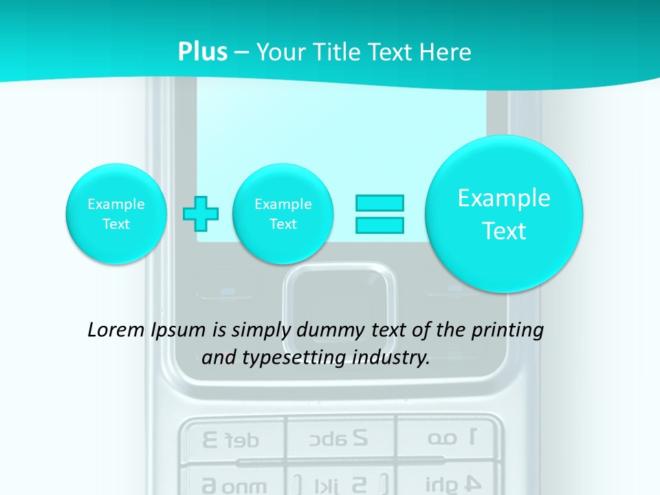 A Cell Phone Sitting On Top Of A Table PowerPoint Template