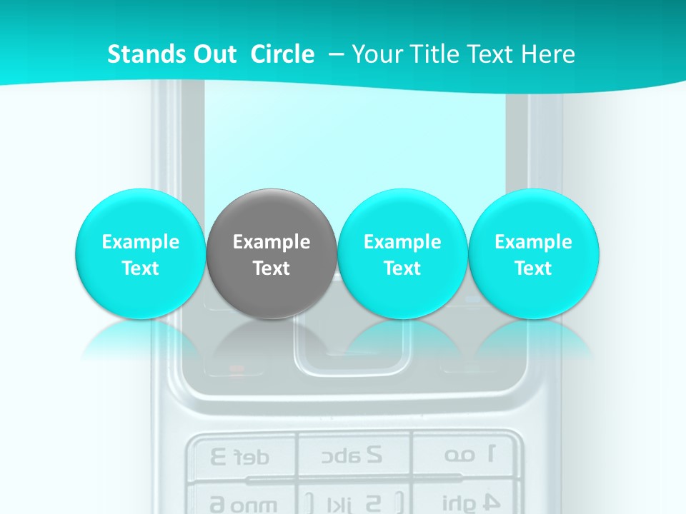 A Cell Phone Sitting On Top Of A Table PowerPoint Template