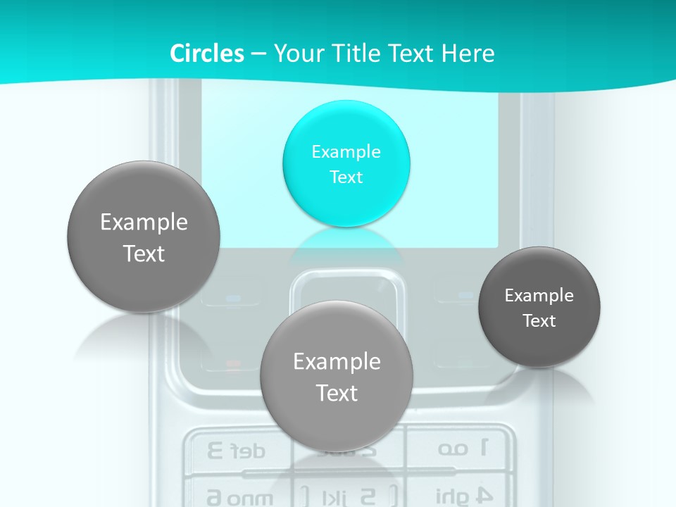 A Cell Phone Sitting On Top Of A Table PowerPoint Template