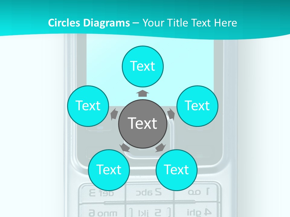A Cell Phone Sitting On Top Of A Table PowerPoint Template