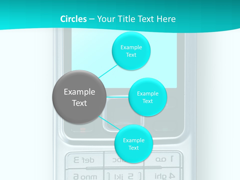 A Cell Phone Sitting On Top Of A Table PowerPoint Template