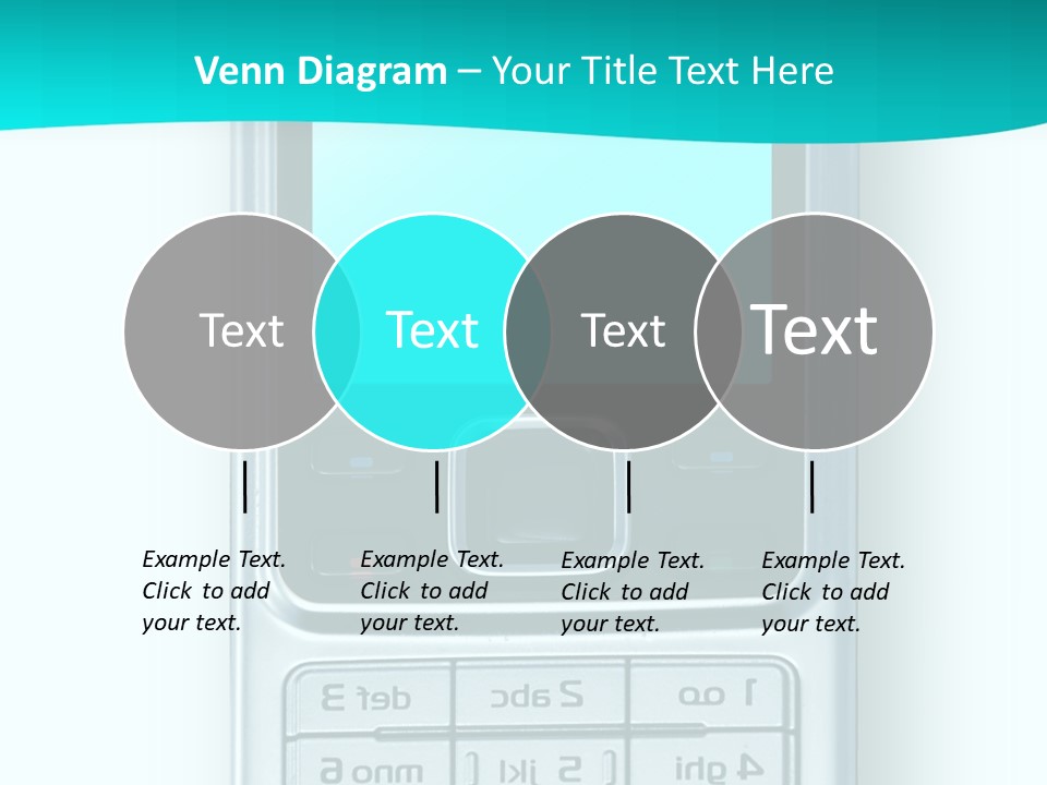 A Cell Phone Sitting On Top Of A Table PowerPoint Template