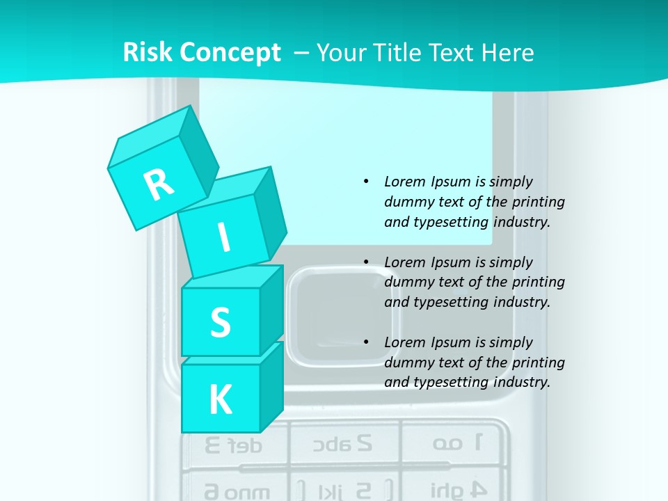 A Cell Phone Sitting On Top Of A Table PowerPoint Template