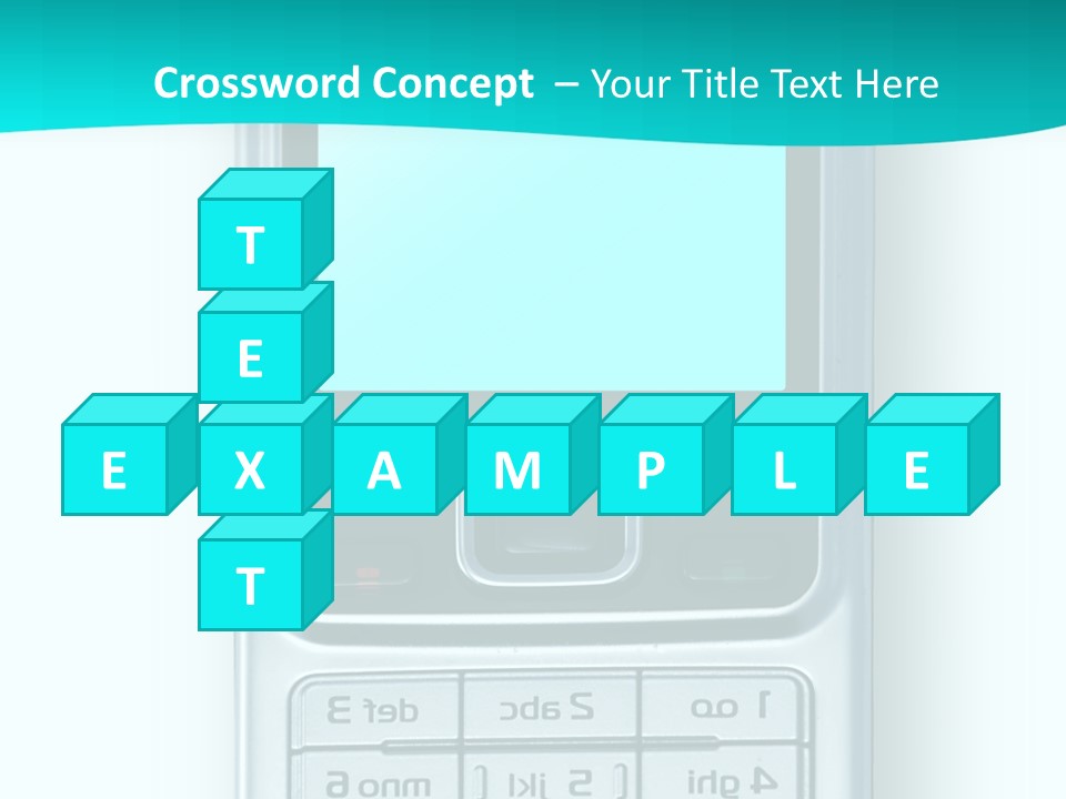 A Cell Phone Sitting On Top Of A Table PowerPoint Template