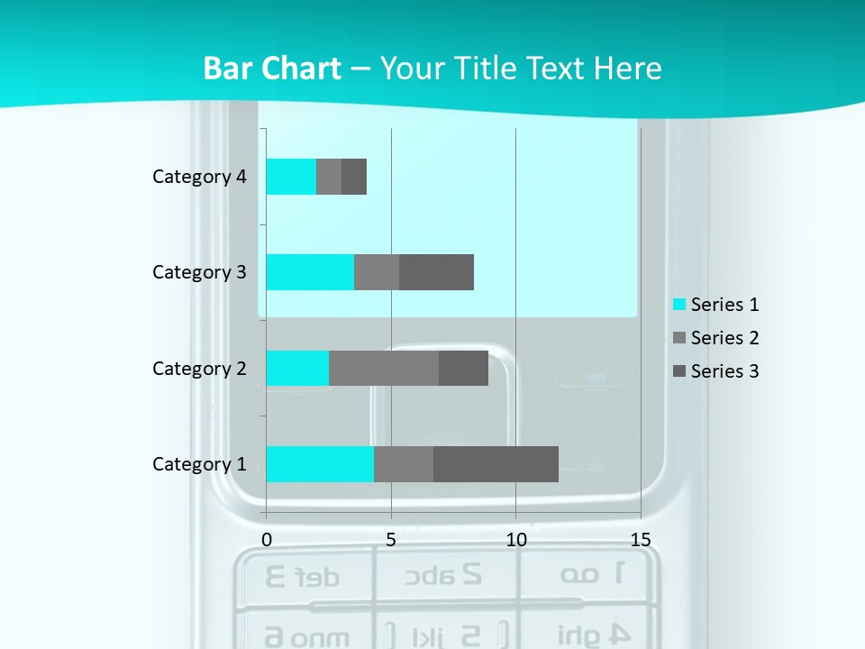 A Cell Phone Sitting On Top Of A Table PowerPoint Template