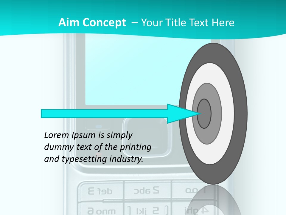 A Cell Phone Sitting On Top Of A Table PowerPoint Template
