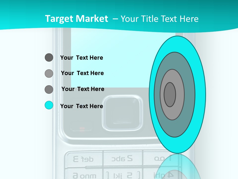 A Cell Phone Sitting On Top Of A Table PowerPoint Template