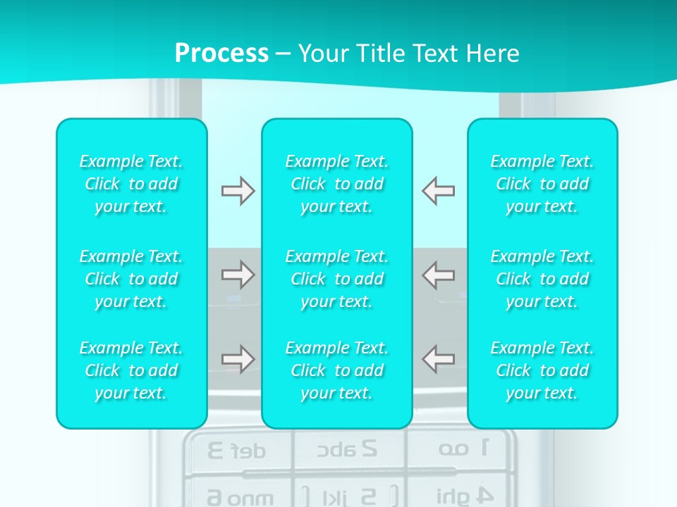 A Cell Phone Sitting On Top Of A Table PowerPoint Template
