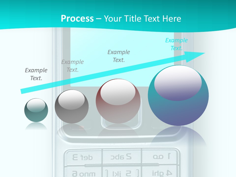 A Cell Phone Sitting On Top Of A Table PowerPoint Template