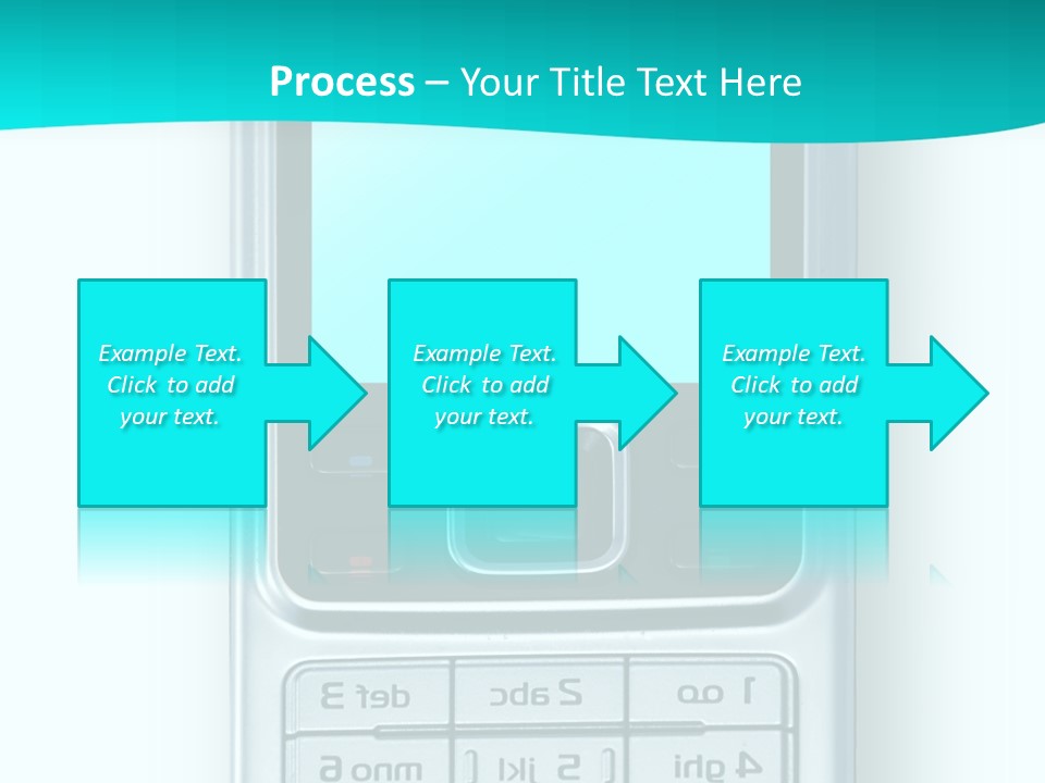 A Cell Phone Sitting On Top Of A Table PowerPoint Template